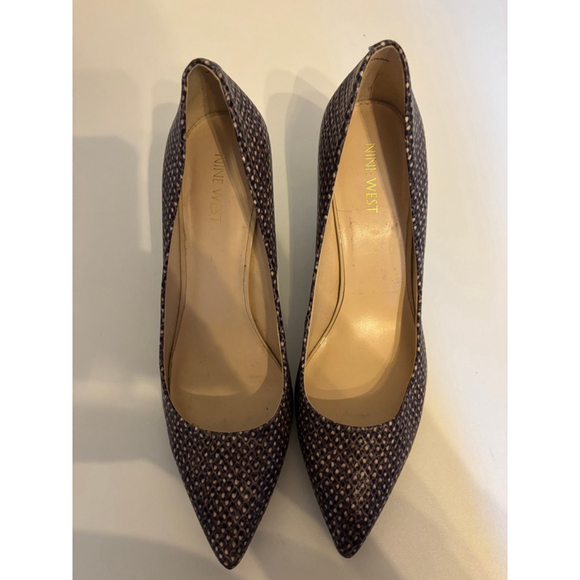 Nine West Leopard Print 2.75 High Heels - Size 9 EUC - Picture 2 of 6